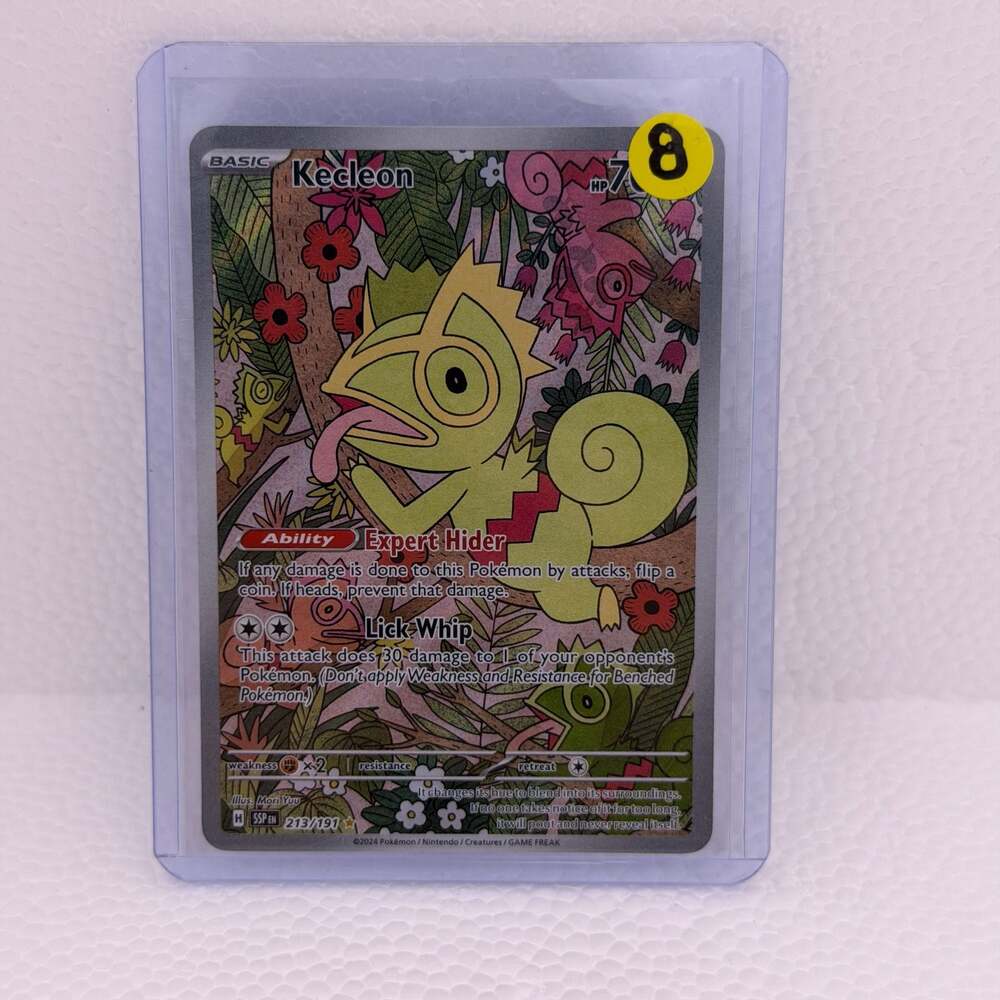 Pokemon TCG Kecleon 213/191 Illustration Rare SV08 Surging Sparks